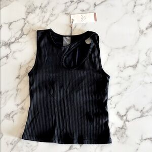 Calia Cut Out Ribbed Tank